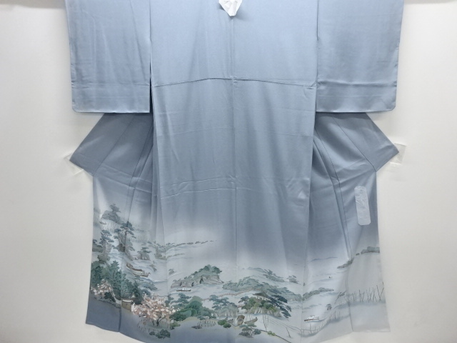 専用 色留袖 未使用 京友禅 鶴 流水 袷 金彩 比翼仕立 正絹 紋無し 美品 専用 色留袖 未使用 京友禅 鶴 流水 袷 金彩 比翼仕立 正絹 紋無し